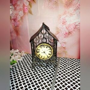 Vintage Bronze Table Clock